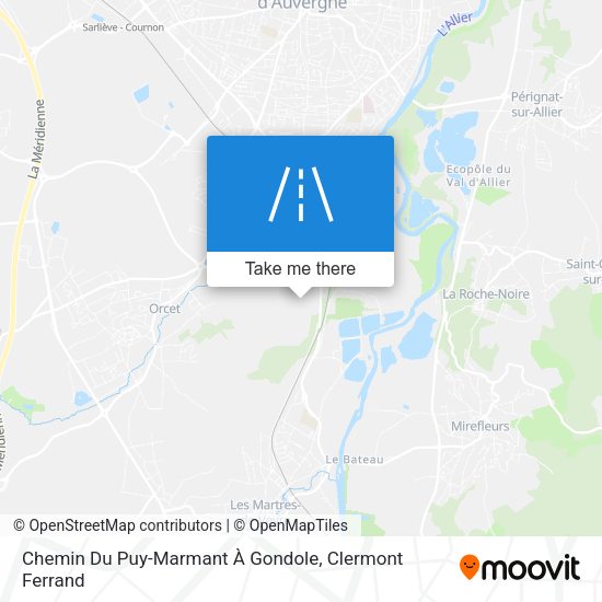 Chemin Du Puy-Marmant À Gondole map