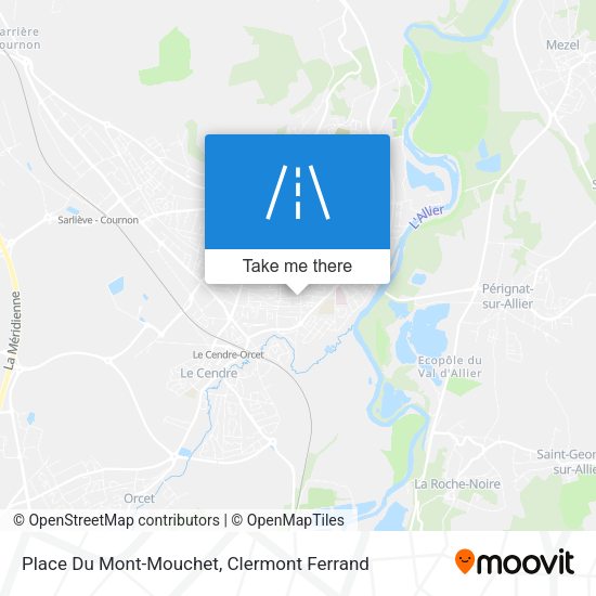 Place Du Mont-Mouchet map