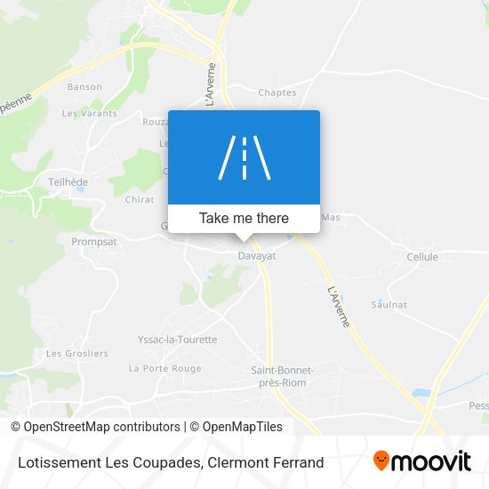 Lotissement Les Coupades map