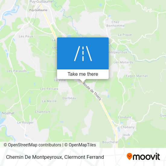 Chemin De Montpeyroux map