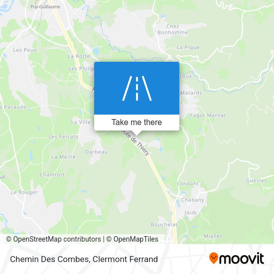 Chemin Des Combes map