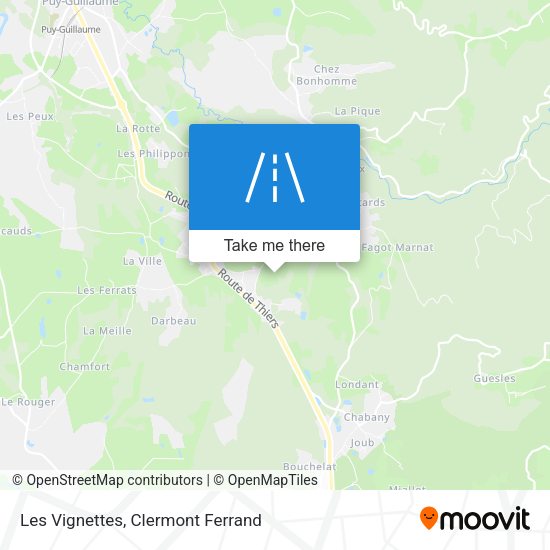 Les Vignettes map