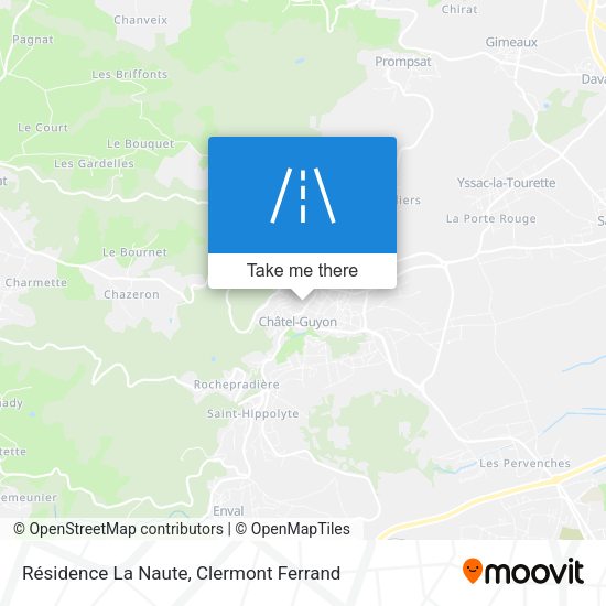 Résidence La Naute map