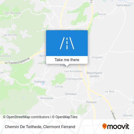 Chemin De Teilhede map