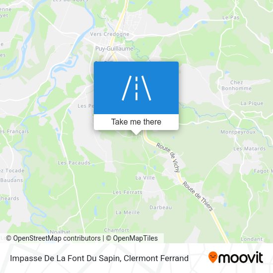 Impasse De La Font Du Sapin map