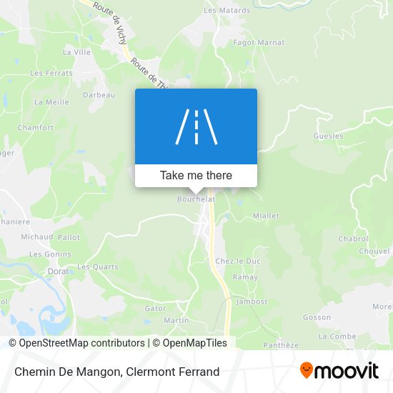 Chemin De Mangon map