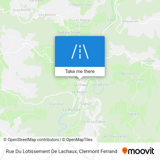 Rue Du Lotissement De Lachaux map