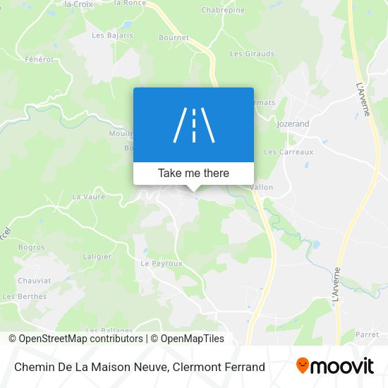 Chemin De La Maison Neuve map