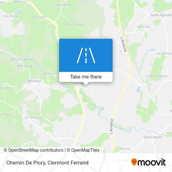 Chemin De Piory map