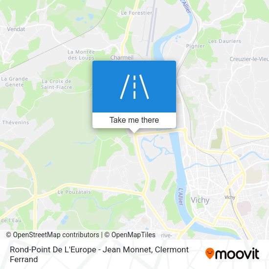 Rond-Point De L'Europe - Jean Monnet map