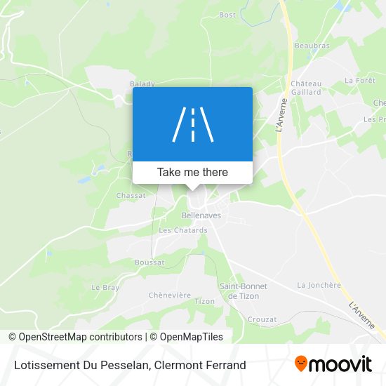 Lotissement Du Pesselan map