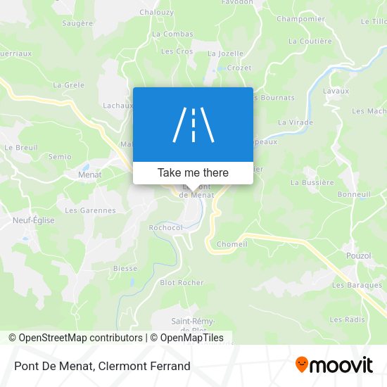 Pont De Menat map