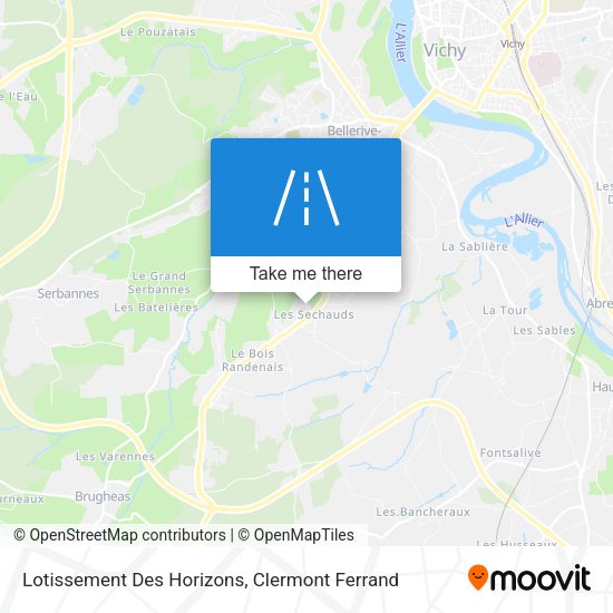 Lotissement Des Horizons map