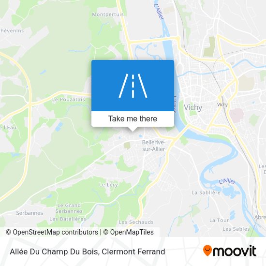 Allée Du Champ Du Bois map