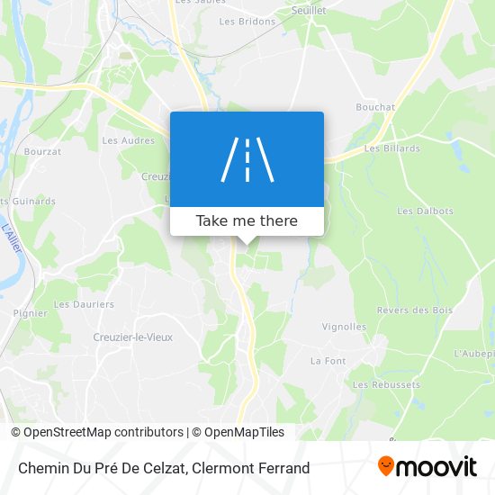 Chemin Du Pré De Celzat map