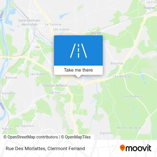 Rue Des Morlattes map
