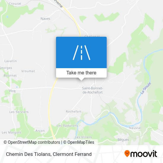Chemin Des Tiolans map