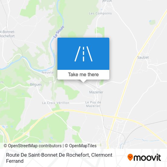 Route De Saint-Bonnet De Rochefort map