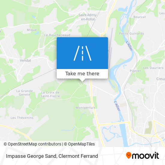 Impasse George Sand map
