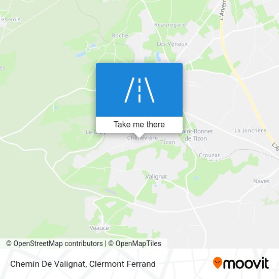 Chemin De Valignat map