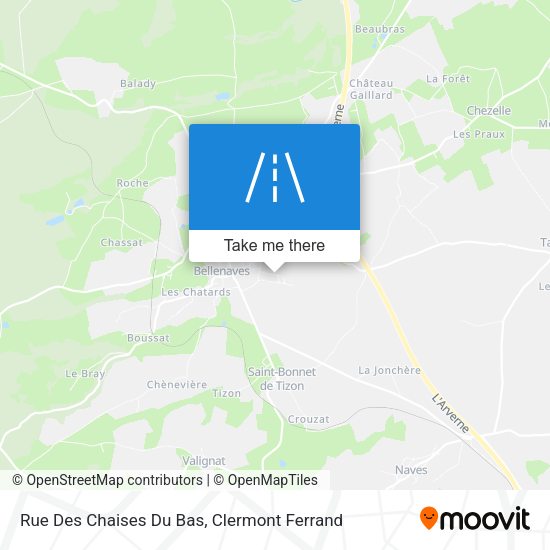 Rue Des Chaises Du Bas map