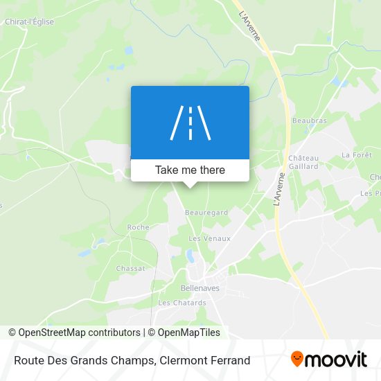 Route Des Grands Champs map