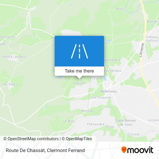 Route De Chassât map