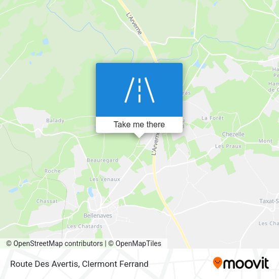 Route Des Avertis map