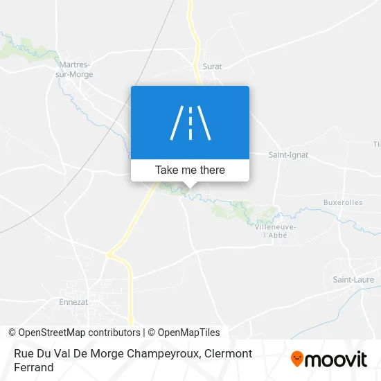 Rue Du Val De Morge Champeyroux map