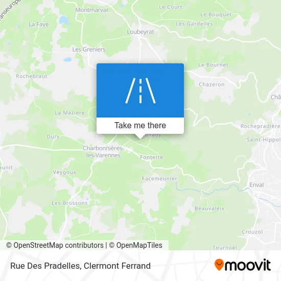 Rue Des Pradelles map