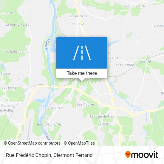 Rue Frédéric Chopin map