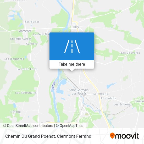 Chemin Du Grand Poënat map