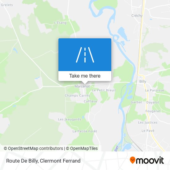 Route De Billy map