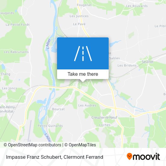 Impasse Franz Schubert map