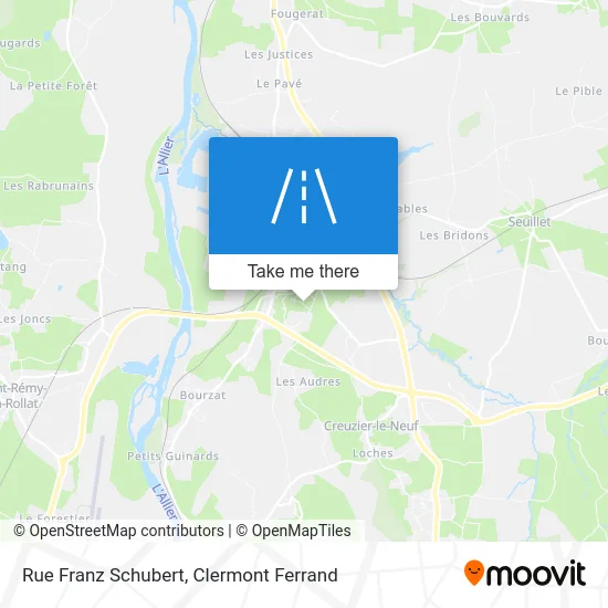 Rue Franz Schubert map