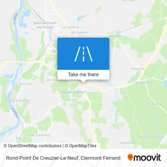 Rond-Point De Creuzier-Le-Neuf map