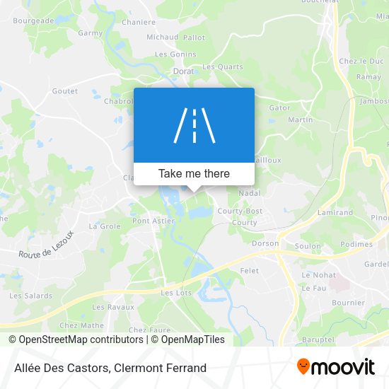 Allée Des Castors map
