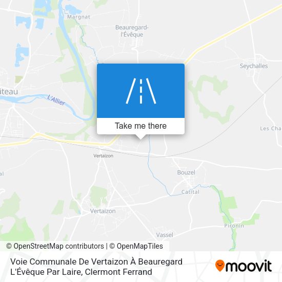 Voie Communale De Vertaizon À Beauregard L'Évêque Par Laire map