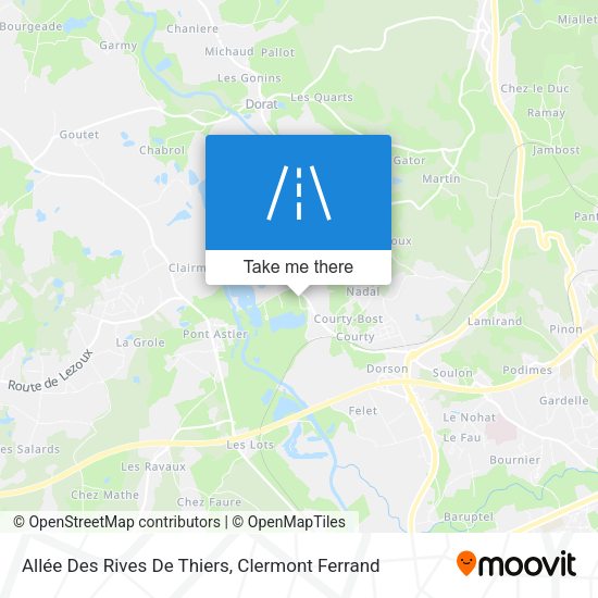 Allée Des Rives De Thiers map