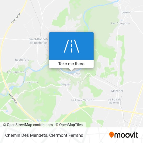 Chemin Des Mandets map