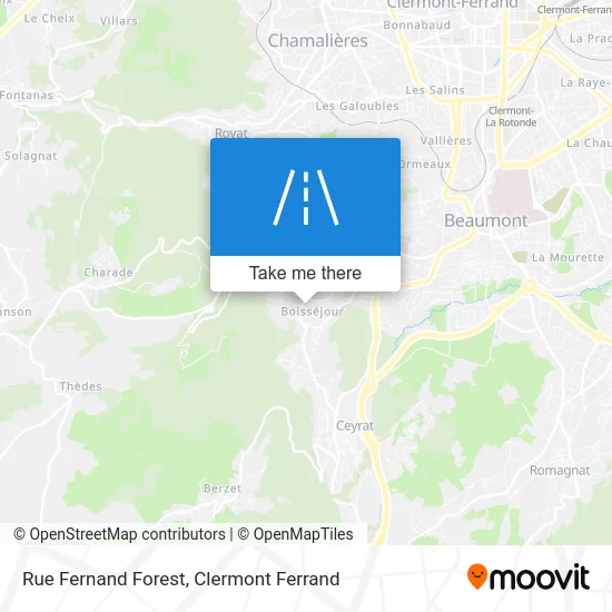 Rue Fernand Forest map