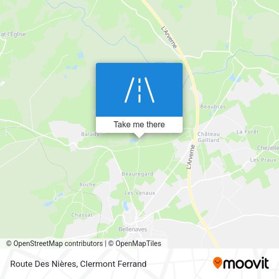 Route Des Nières map