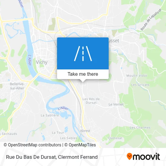 Rue Du Bas De Dursat map