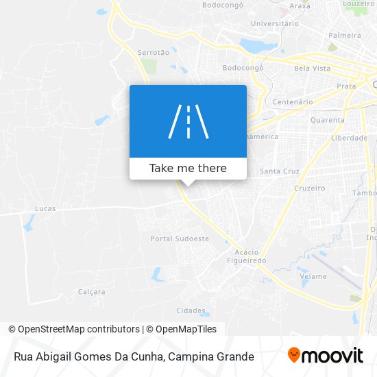 Mapa Rua Abigail Gomes Da Cunha