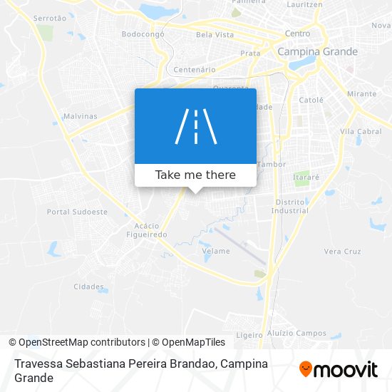 Mapa Travessa Sebastiana Pereira Brandao