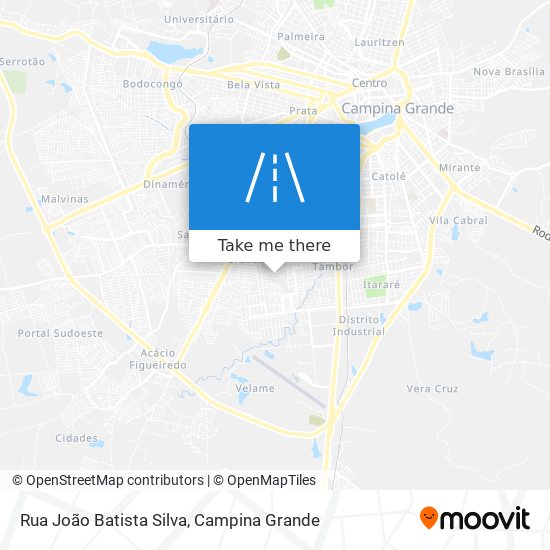 Mapa Rua João Batista Silva