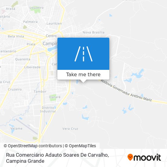 Mapa Rua Comerciário Adauto Soares De Carvalho