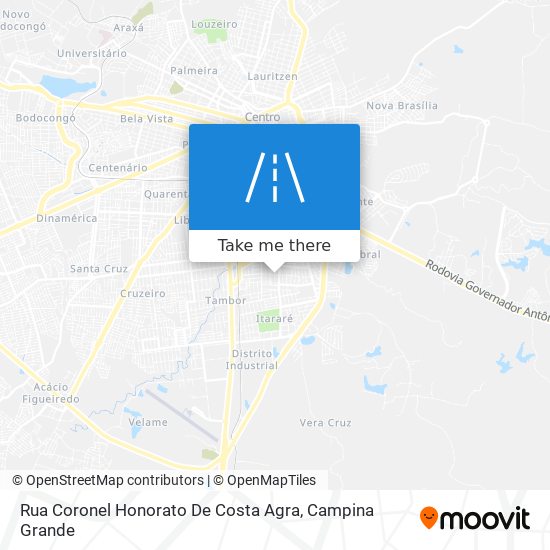 Rua Coronel Honorato De Costa Agra map