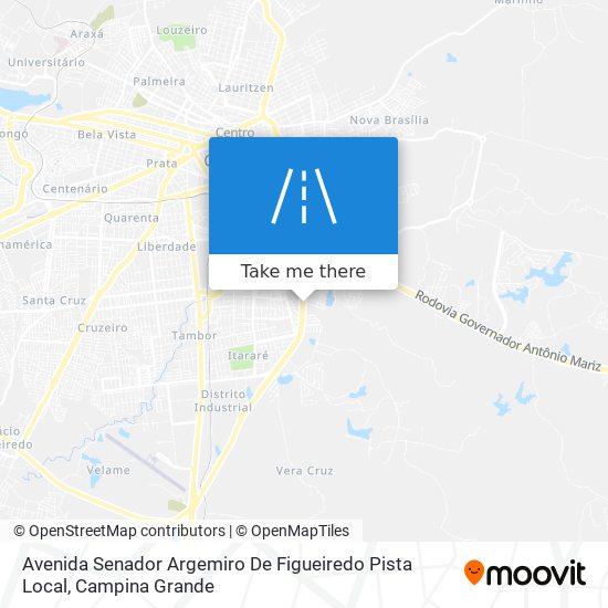 Mapa Avenida Senador Argemiro De Figueiredo Pista Local