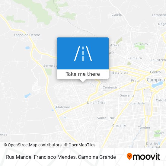Mapa Rua Manoel Francisco Mendes